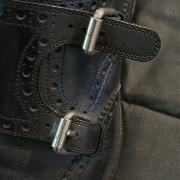 🖤 GUCCI 🖤 🇮🇹 Authentic Double Monk Strap Brogue Black Leather Shoe Men 8.5 9 - Picture 10 of 15